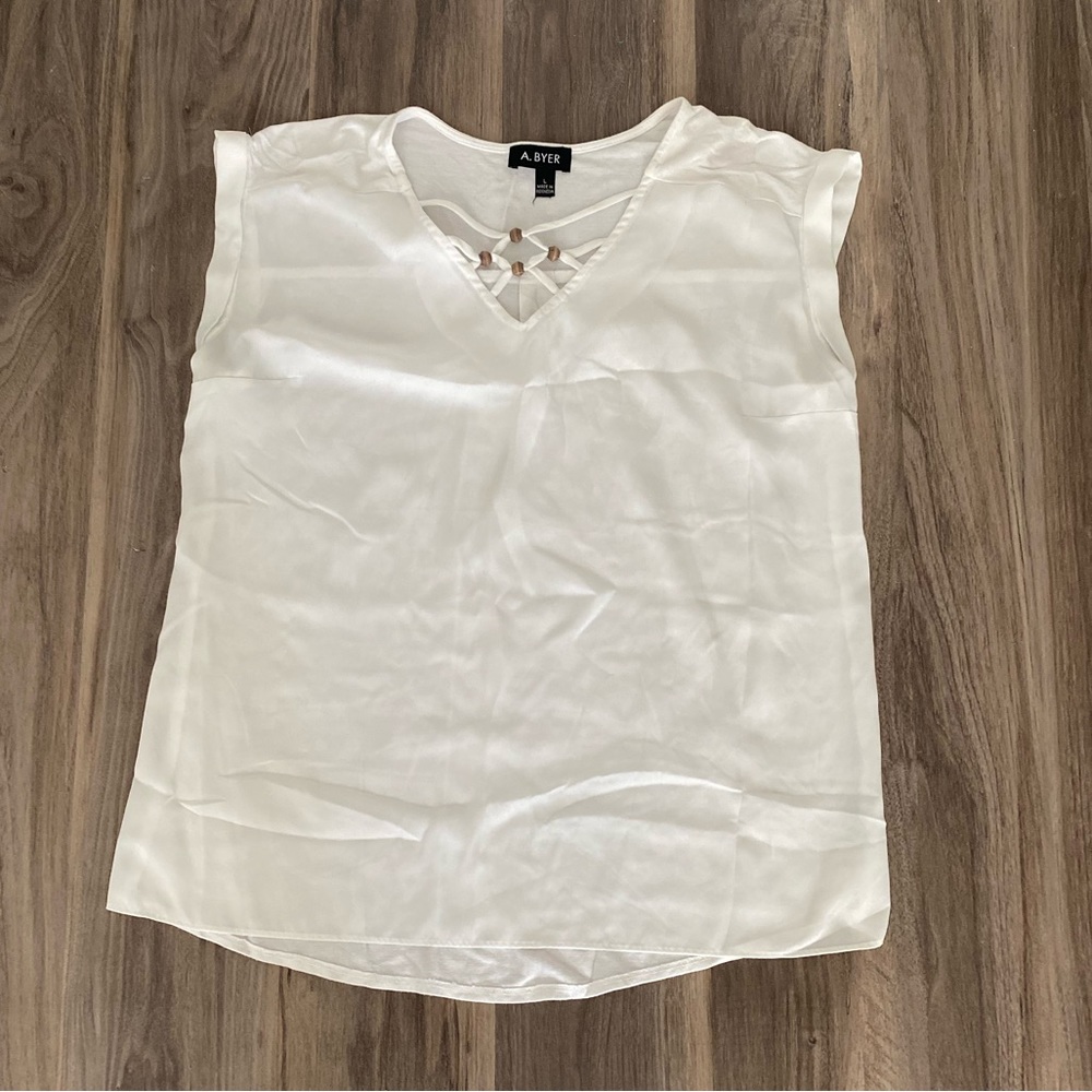 A. BYER—All White Blouse